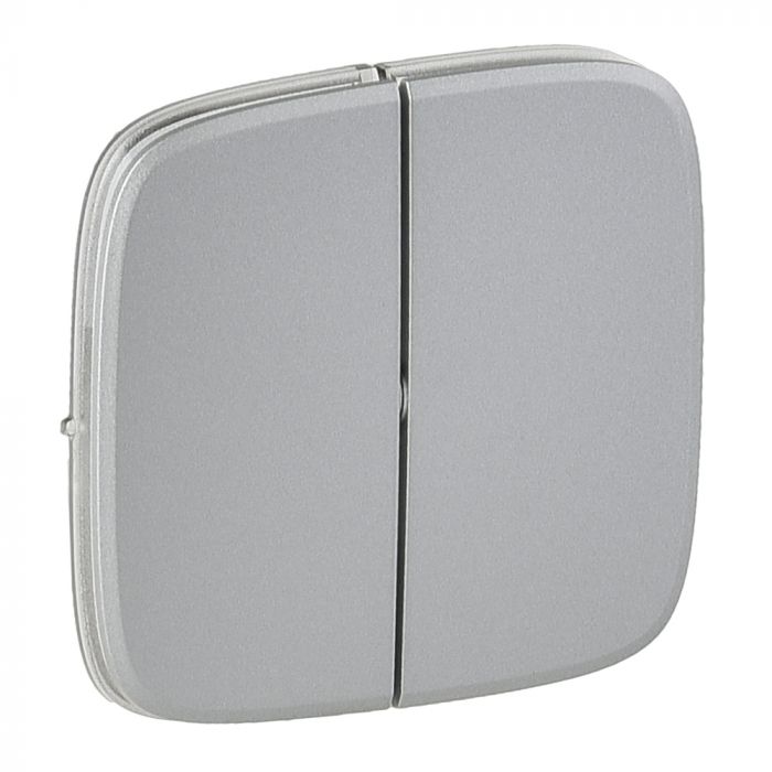 Клавіша 2-клавішного вимикача Legrand Valena ALLURE, IN*MATIC, алюміній