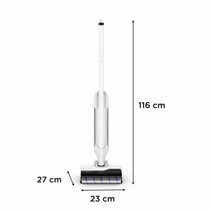 Пилосос Rowenta безпровідний миючий X-Clean 10, 200Вт, конт пил -0.67л, конт для води-0.73л, автон. робота до 60хв, вага-4.15кг, НЕРА, білий