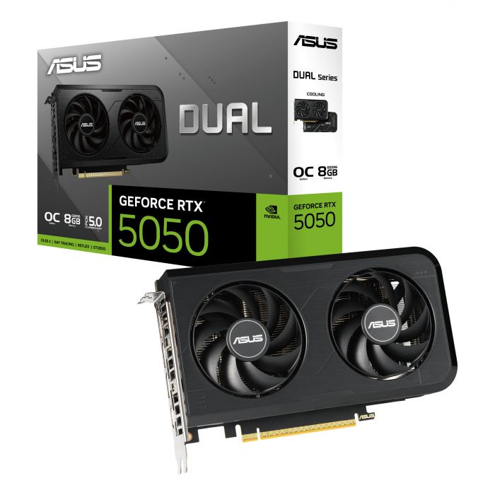 Відеокарта ASUS GeForce RTX 5050 8 GB GDDR6 OC DUAL-RTX5050-O8G