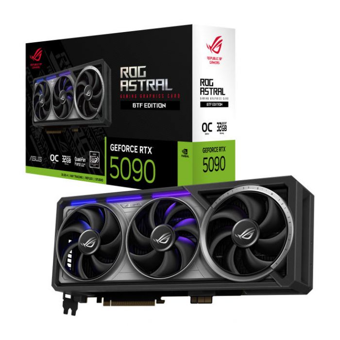 Відеокарта ASUS GeForce RTX 5090 32GB GDDR7 OC BTF ROG-ASTRAL-RTX5090-O32G-BTF-GAMING