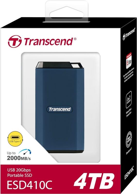 Портативний SSD Transcend 4TB USB 3.2 Gen 2 Type-C ESD410C