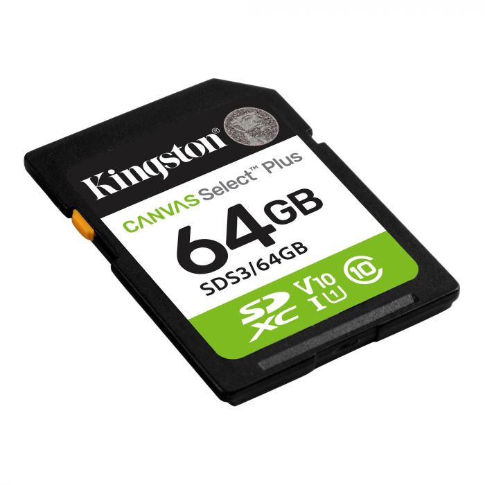 Карта пам'яті Kingston SD   64GB C10 UHS-I V10 R100MB/s