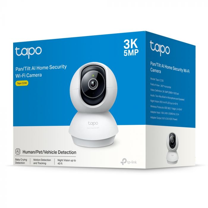 IP-Камера TP-LINK Tapo C230 3MP N300 microSD motion detection 360° mic