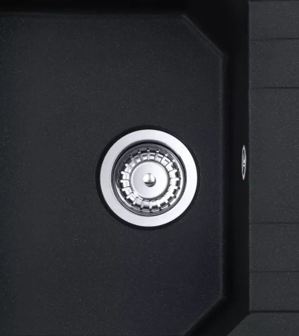 Мийка кухонна Franke Urban, фраграніт, прямокутник, з крилом, 620х500х220мм, чаша - 1, врізна, оборотна, UBG 611-62, онікс