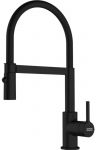 Змішувач для кухні Franke Lina L Shape, довж.виливу - 218мм, душ, поворотний, 1важіль, чорний матовий