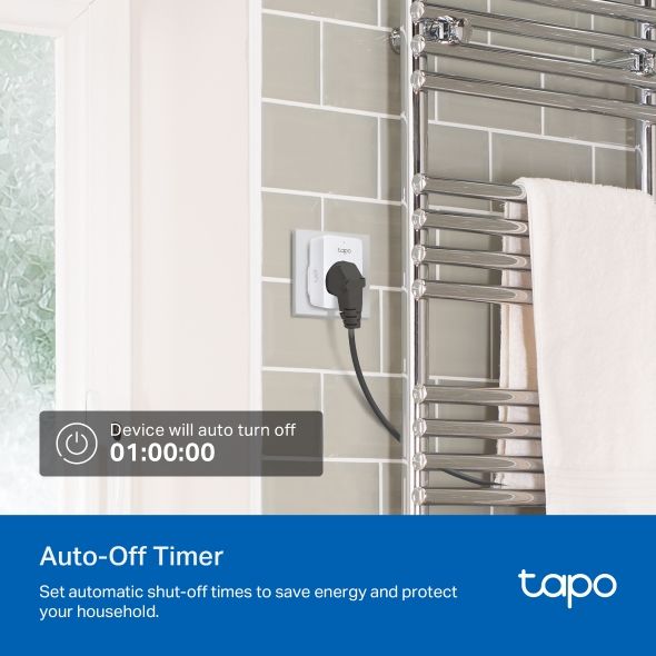 Розумна розетка компактна TP-LINK Tapo P110M N300 BT 16A