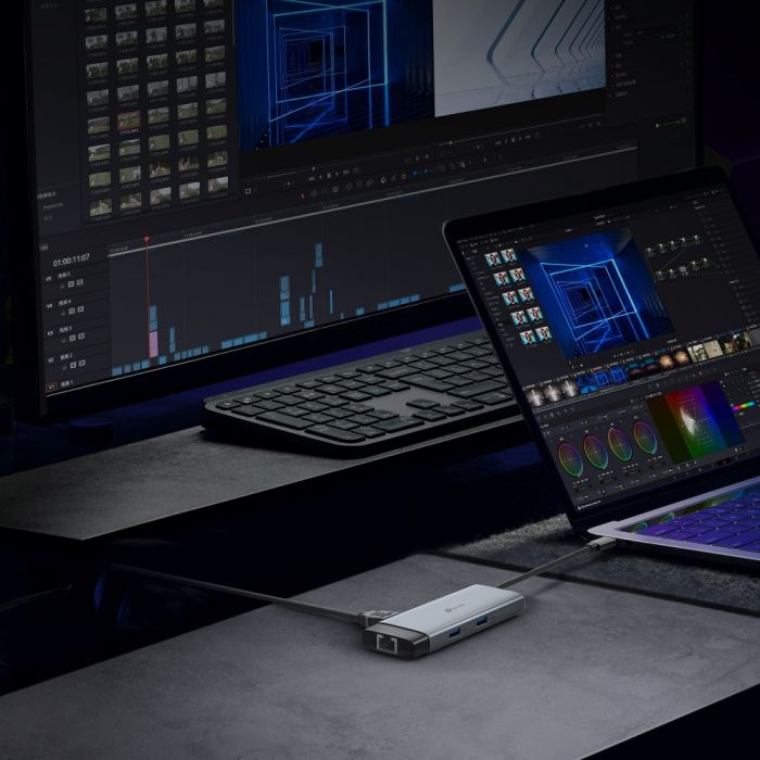 Хаб USB TP-LINK UH6120C USB-A > 2xUSB3.0/1xUSB-C/1xHDMI/1xRJ-45/1xPD 100Wh