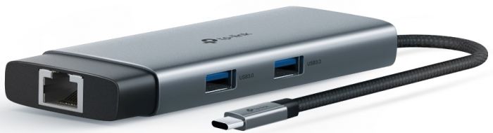 Хаб USB TP-LINK UH6120C USB-A > 2xUSB3.0/1xUSB-C/1xHDMI/1xRJ-45/1xPD 100Wh