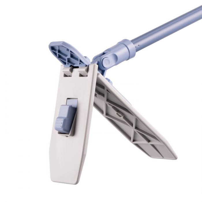 Швабра ARDESTO Solid 41см з телеск. ручкою 75/130см та змінною насадкою, синій