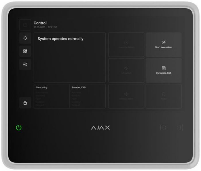 Інтелектуальна пожежна централь Ajax EN54 Fire Hub white, gsm, ethernet, jeweller, EN54, бездротова, білий