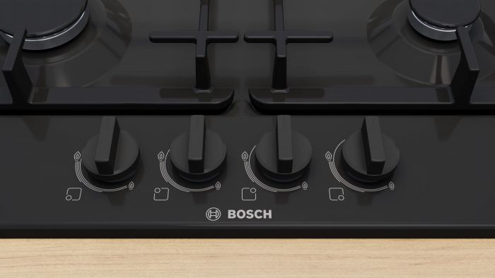 Варильна поверхня Bosch газова, 60см, чавун, чорний