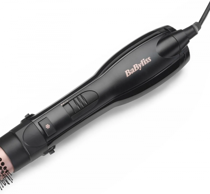 Фен-щітка Babyliss Smooth Finish, 1200Вт, 3 режими, іоніз-я, хол. обдув, кераміка, чорний