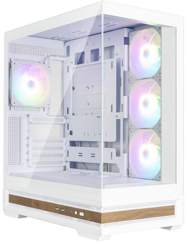 Корпус Zalman P40 NAMU без БЖ, 2xUSB3.0, 1x Type C, 3x120мм ARGB Reverse,  1x120мм ARGB, VGA 420мм, LCS ready, TG Side/Front Panel, ATX, білий