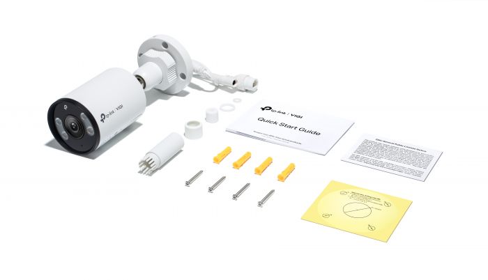 IP-Камера TP-LINK VIGI C345-2,8, PoE, 4Мп, 2,8 мм, H265+, IP66, Bullet, кольорове нічне бачення, зовнішня