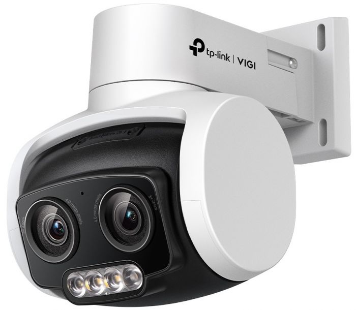 IP-Камера TP-LINK VIGI C540-V, PoE, 4Мп, 2,8-12мм, H265+, IP66, Dome, кольорове нічне бачення, подвійний об'єктив, зовнішня