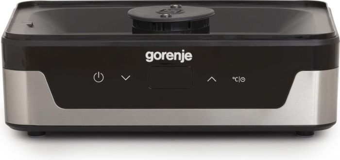 Сушарка для продуктів Gorenje 230Вт, піддонів - 5x2.8см, діаметр - 29см, макс - 75°С, електр.упр,білий