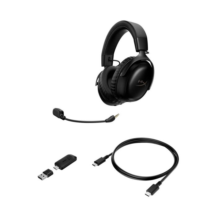Гарнітура ігрова HyperX Cloud III S, WL/USB-A/USB-C, чорний