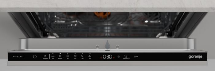 Посудомийна машина Gorenje вбудовувана, 16компл., A++, 60см, AquaStop, автоматичне відчинення, сенсорн.упр, 3и кошики, білий