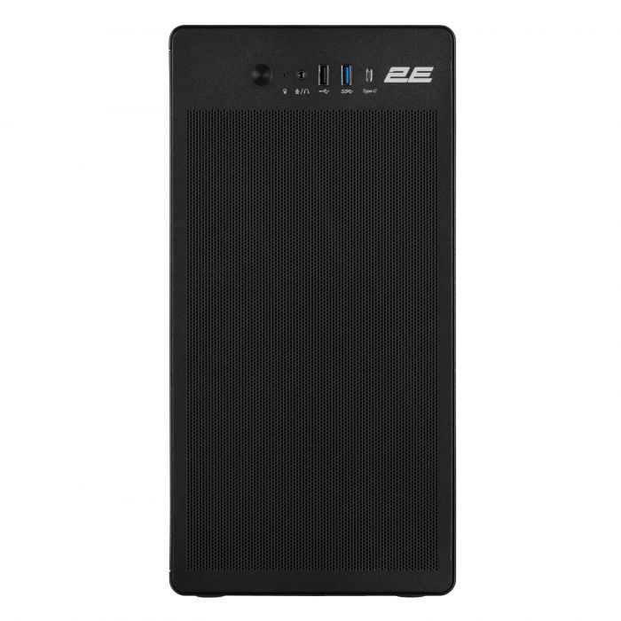 Корпус 2E Credo V285B-400 з БЖ 2E ATX400, 1xUSB3.0, 1х USB 2.0, 1xUSB Type-C, 1x120мм, VGA 300мм, mATX, чорний