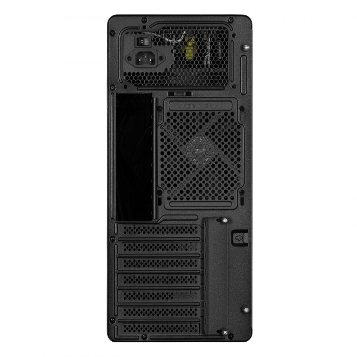 Корпус 2E Credo V500B-400 з БЖ 2E ATX400, 1xUSB3.0, 1х USB 2.0, 1xUSB Type-C, 1x120мм, VGA 310мм, ATX, чорний