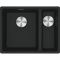 Мийка кухонна Franke Maris, фраграніт, прямокутник, без крила, 553х433х200мм, чаша - 1.5, під стільницю, MRG 160, чорний матовий