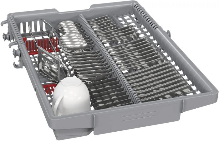 Посудомийна машина Bosch вбудована, 10компл., E, 45см, дисплей, 3й кошик, білий