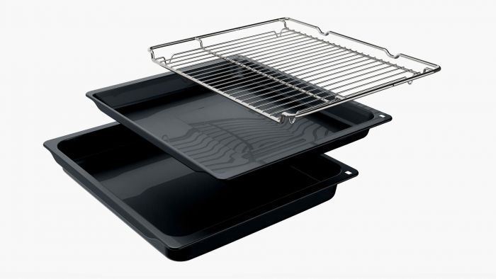 Духова шафа Bosch електрична, 76л, A, дисплей, конвекція, чорний