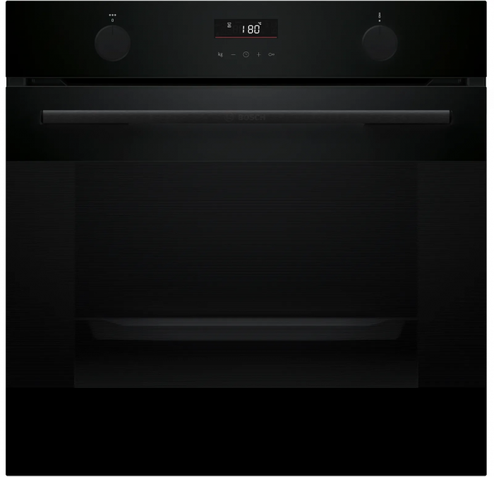 Духова шафа Bosch електрична, 76л, A, дисплей, конвекція, телескопічні направляючі, чорний