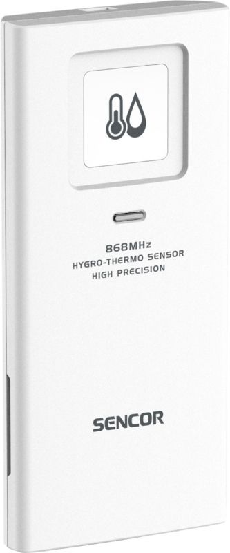 Метеостанція Sencor, внутр/зовн вимірювання, температура, вологість, час, дні тижня, календар, підтримує платформи Android та iOS, Білий