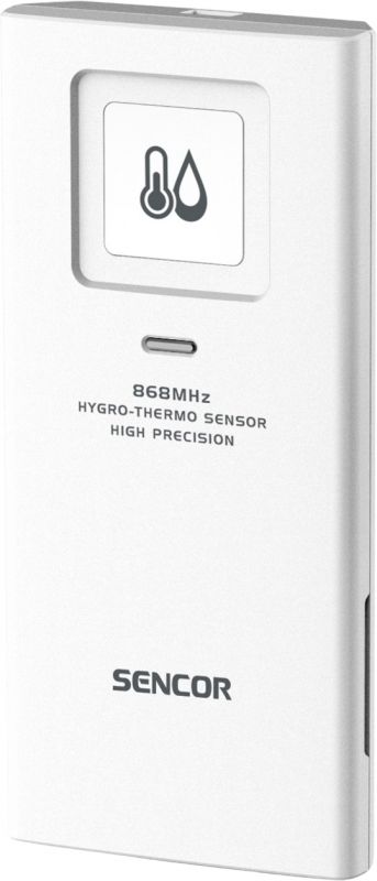 Метеостанція Sencor, внутр/зовн вимірювання, температура, вологість, час, дні тижня, календар, підтримує платформи Android та iOS, Білий