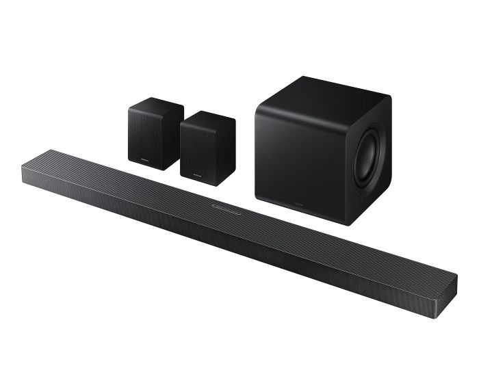 Саундбар Samsung HW-QS750F 465Вт, 5.1.2, BT, HDMI-eARC, Wi-Fi, саб, Dolby Atmos, чорний