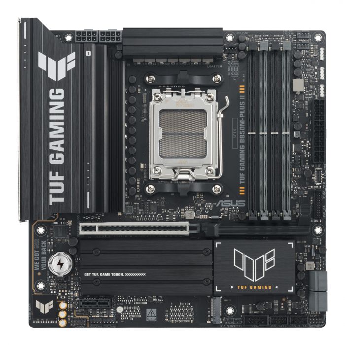 Материнcька плата ASUS TUF GAMING B850M-PLUS II sAM5 B850 4xDDR5 M.2 HDMI DP mATX