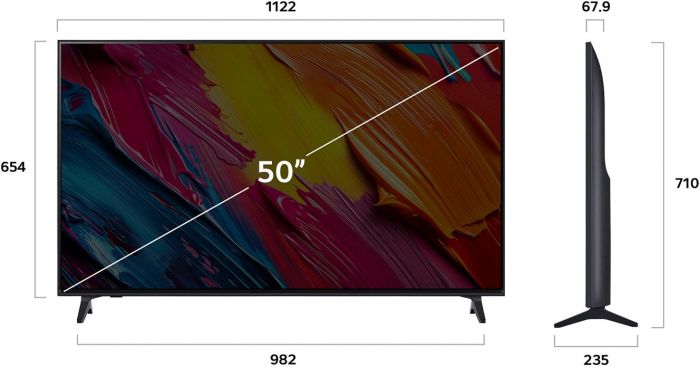 Телевізор 50" LG QNED  4K 60Hz Smart WebOS Black
