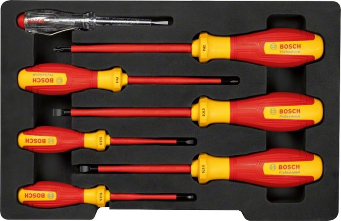 Викрутка Bosch Professional, (SL/PH), VDE, набір 7 шт