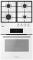 Комплект Hansa (духовка електрична + емальована газова поверхня), білий