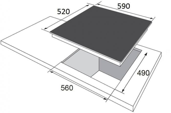 Комплект Hansa (духовка електрична + емальована газова поверхня), білий
