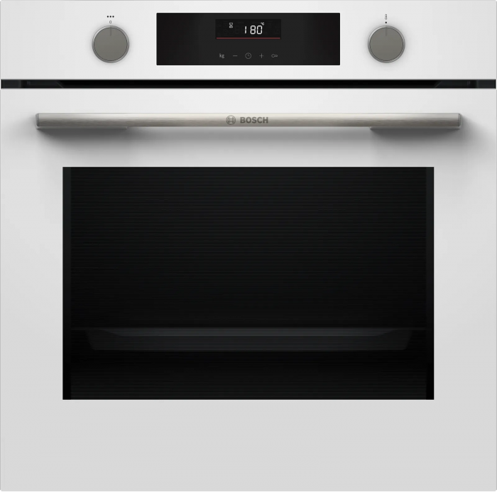 Духова шафа Bosch електрична, 76л, A, дисплей, конвекція, телескопічні направляючі,  белый