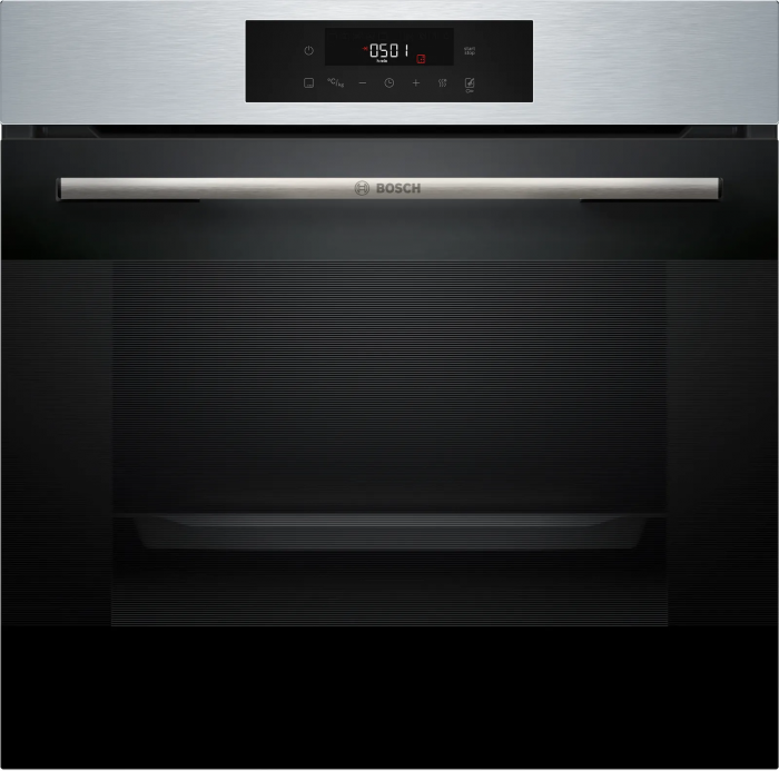 Духова шафа Bosch електрична, 76л, A, дисплей, конвекція, телескопічні направляючі (2 рівня), soft closing, нержавіюча сталь