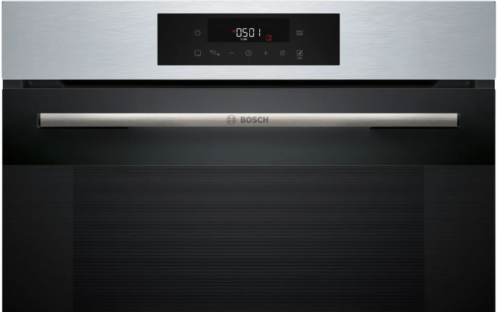 Духова шафа Bosch електрична, 76л, A, дисплей, конвекція, телескопічні направляючі (2 рівня), soft closing, нержавіюча сталь