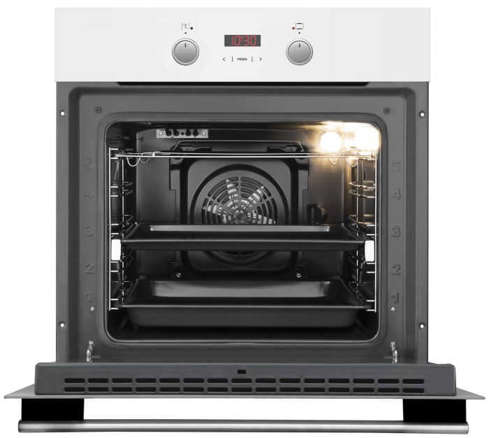 Комплект Hansa (духовка електрична + поверхня газ на склі), білий