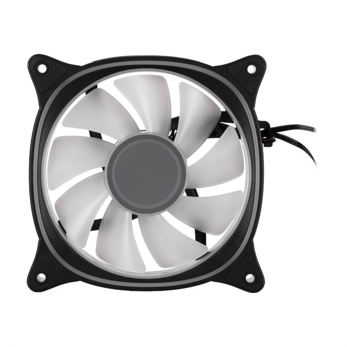 Корпусний вентилятор 2E GAMING Air Cool X Fan ACF120XB-ARGB, 120мм, 1200rpm, 3pin, 3pin +5VARGB, 20,4dBa, чорний