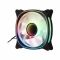 Корпусний вентилятор 2E GAMING Air Cool X Fan ACF120XB-ARGB, 120мм, 1200rpm, 3pin, 3pin +5VARGB, 20,4dBa, чорний