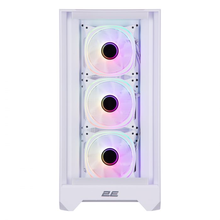 Корпус 2E GAMING Dominator Pro G2302W без БЖ 2xUSB3.0, 1xUSBType-C, 4x120мм ARGB, VGA 380мм, LCS ready, контролер з пультом, TG Side Panel, TG/Mesh Front panel, ATX, білий