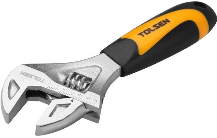 Ключ розвідний Tolsen Профі, робочий діапазон 0-30мм, 165мм, CrV