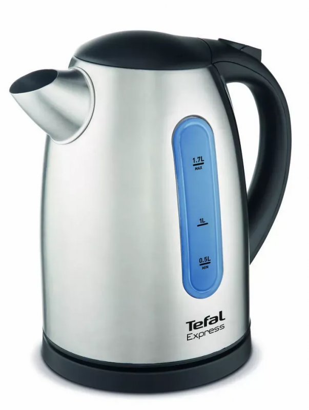 Електрочайник Tefal Express 2 1.7л, нерж. сталь, сірий