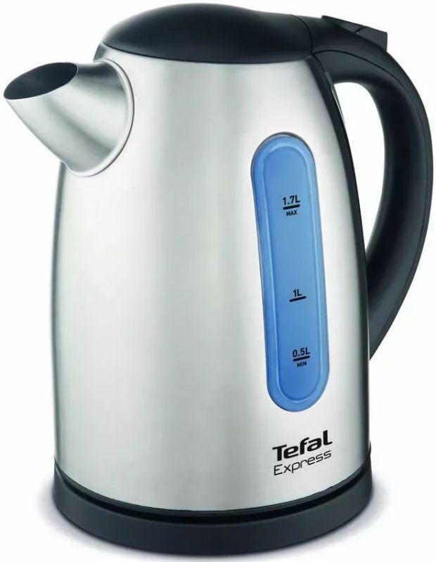 Електрочайник Tefal Express 2 1.7л, нерж. сталь, сірий