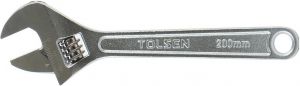 Ключ розвідний Tolsen, робочий діапазон 0-24мм, 200мм, CrV