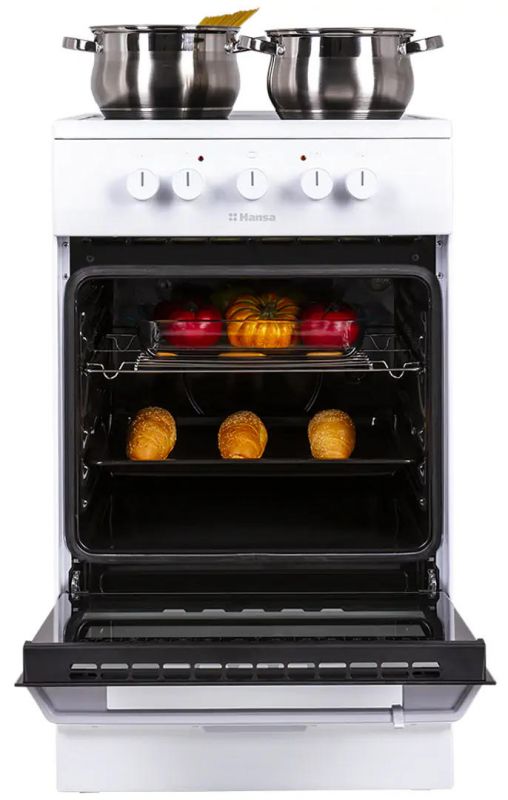 Плита Hansa електрична, 68л, 50x60см, білий