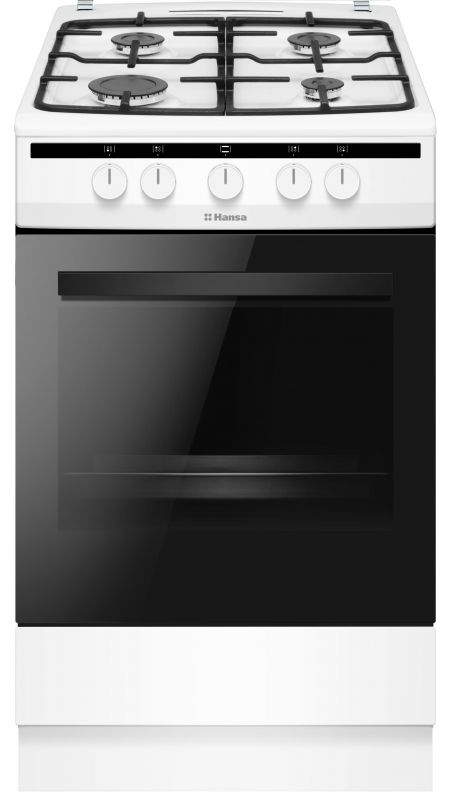 Плита газова Hansa, 50х60см, 70л, чавун, газ контр., білий