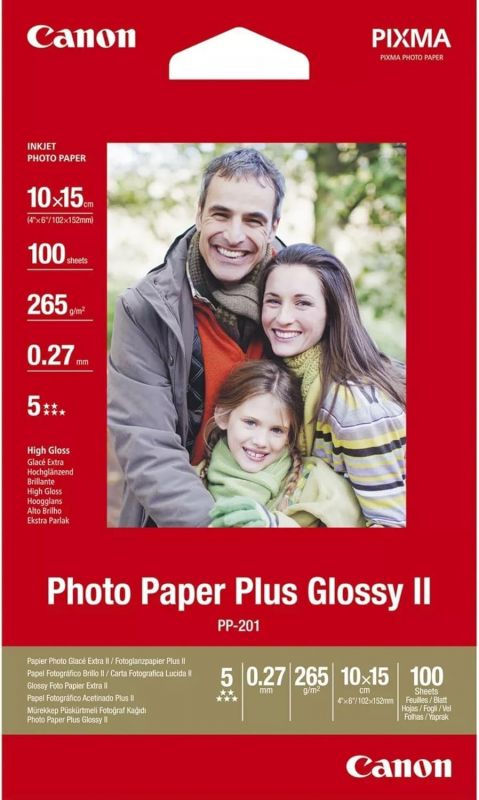 Папір Canon 4"x6" Photo Paper Glossy PP-201, 100арк.